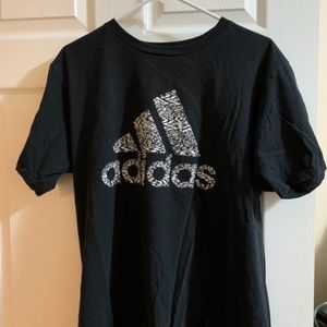 black Adidas shirt